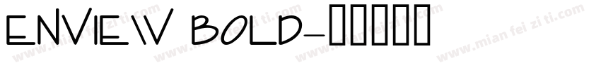 Enview Bold字体转换